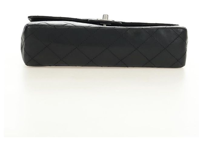 CHANEL Matelasse 25 Chain Shoulder Bag Lamb Skin Black Silver CC Auth 184284V Nero Argento - vista 5