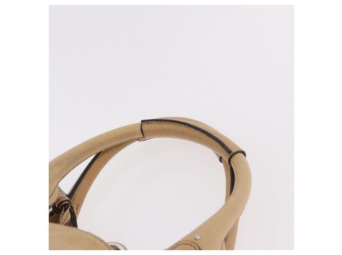 Chloé Borsa Chloe Paddington in pelle beige argento Auth 184977A - vista 9