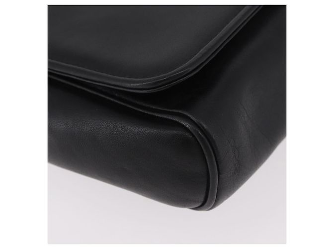 Céline Sac à bandoulière à chaîne CELINE en cuir noir et or Auth ki6665M Doré - vue 15