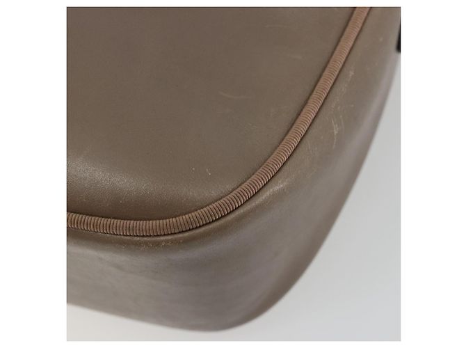 Bolsa de Ombro Salvatore Ferragamo Vala em Couro Bege Dourado Auth BA13281 - vista 13