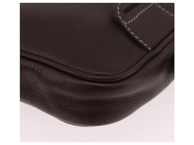 Borsa a Spalla LOEWE in Pelle Marrone Oro Auth 185510A D'oro - vista 18