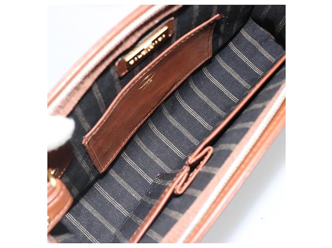 Clutch BALENCIAGA in pelle marrone oro Auth 178398 D'oro - vista 10