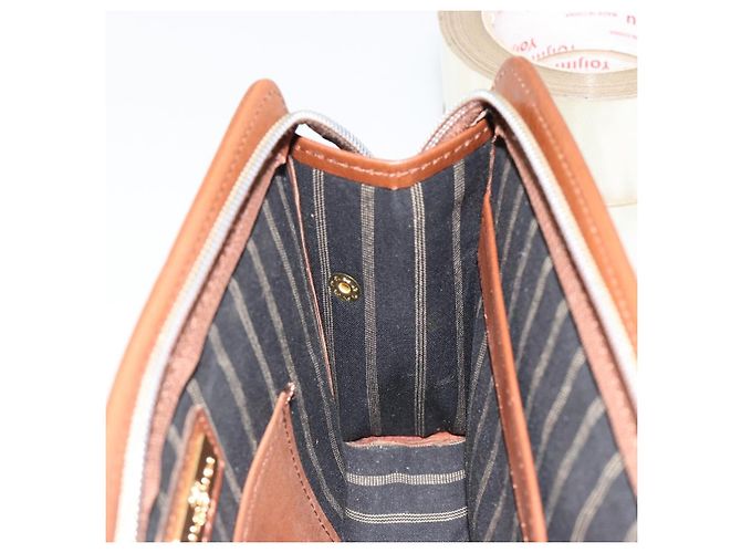 Clutch BALENCIAGA in pelle marrone oro Auth 178398 D'oro - vista 19