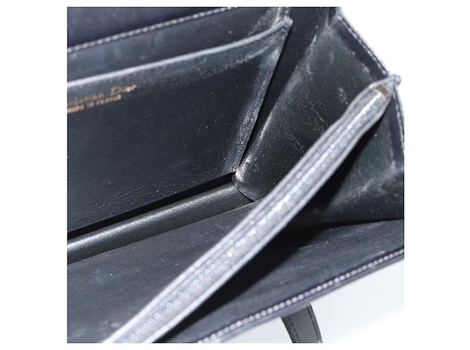 Borsa Christian Dior in pelle nera e oro Auth 185093 Nero D'oro - vista 16