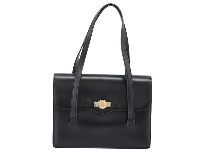 Borsa Christian Dior in pelle nera e oro Auth 185093 Nero D'oro - vista 2