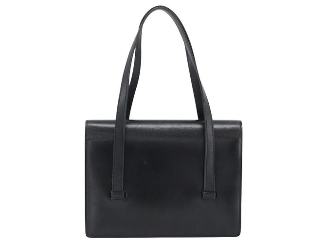 Borsa Christian Dior in pelle nera e oro Auth 185093 Nero D'oro - vista 3