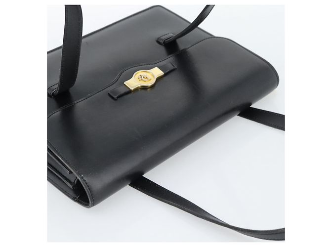 Borsa Christian Dior in pelle nera e oro Auth 185093 Nero D'oro - vista 6