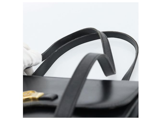 Borsa Christian Dior in pelle nera e oro Auth 185093 Nero D'oro - vista 8