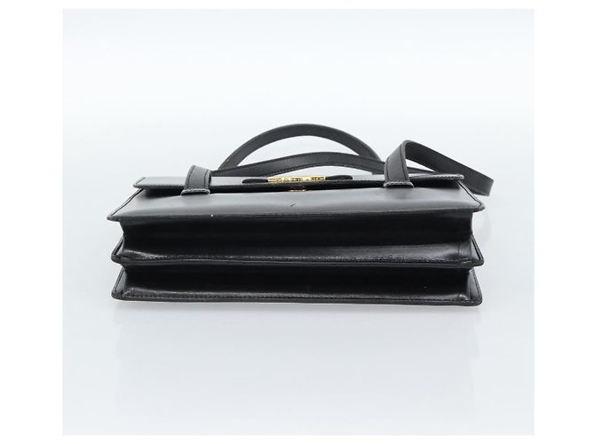 Borsa Christian Dior in pelle nera e oro Auth 185093 Nero D'oro - vista 9