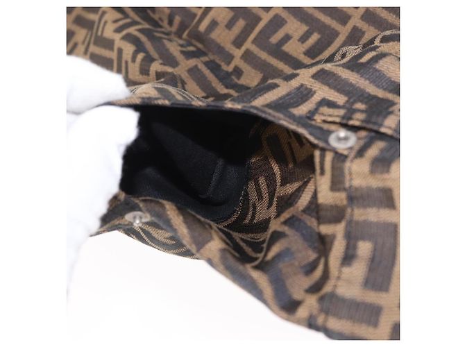 FENDI Zucca Canvas Rock Schwarz Braun Authentisch 185019A - Ansicht 7