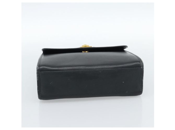 Céline CELINE Handtasche aus Leder Schwarz Gold Auth 185125 Golden - Ansicht 5