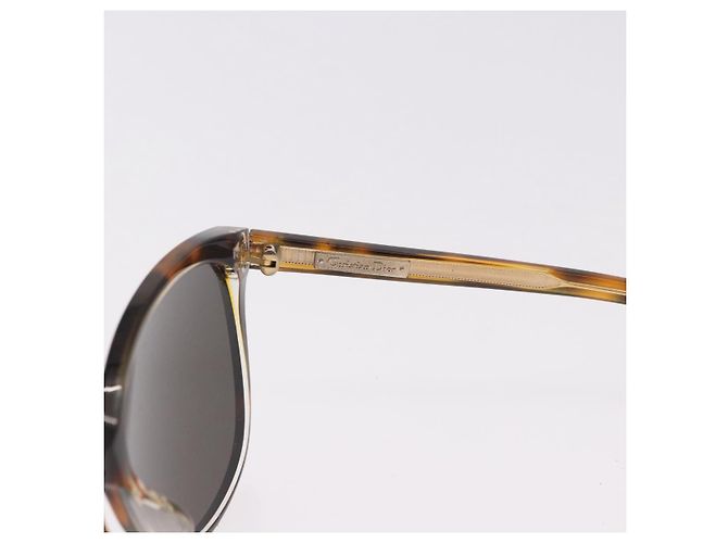 Gafas de sol Christian Dior de plástico 2 Set Black Brown Auth bs35615 Castaño Negro - Ansicht 9