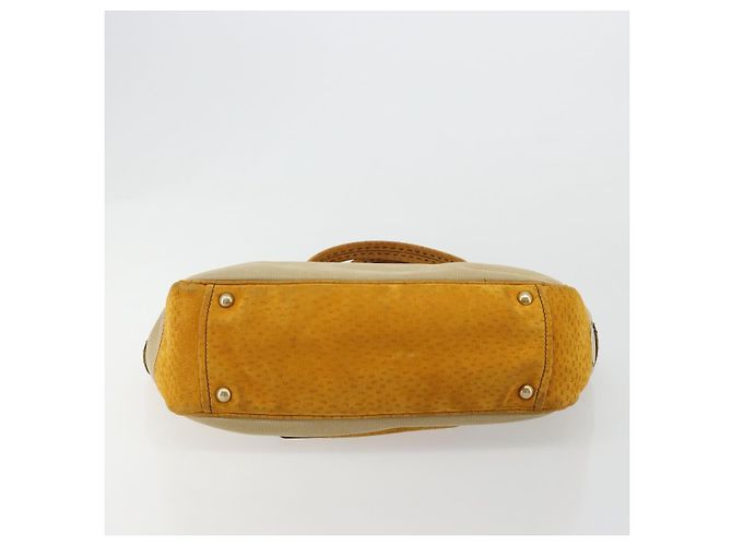 Borsa PRADA in tela Beige Gold Auth 184366 D'oro - vista 5
