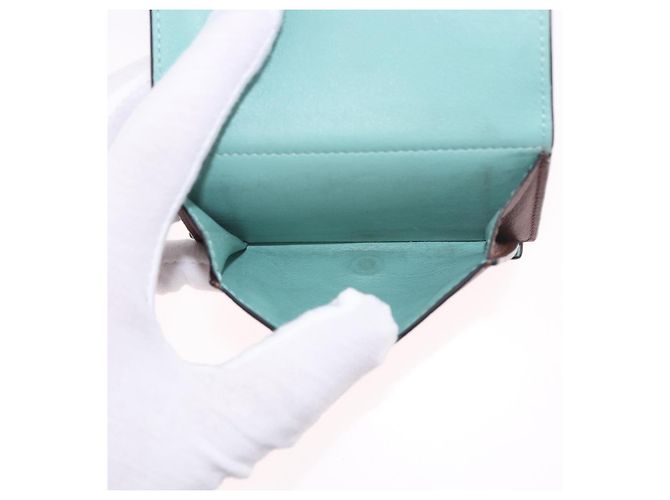 Cartera Compacta LOEWE Colaboración Studio Ghibli de Cuero Marrón Auth 184848SM Castaño Plata - vista 10