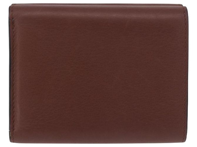 Cartera Compacta LOEWE Colaboración Studio Ghibli de Cuero Marrón Auth 184848SM Castaño Plata - vista 2