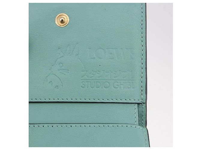 Cartera Compacta LOEWE Colaboración Studio Ghibli de Cuero Marrón Auth 184848SM Castaño Plata - vista 20