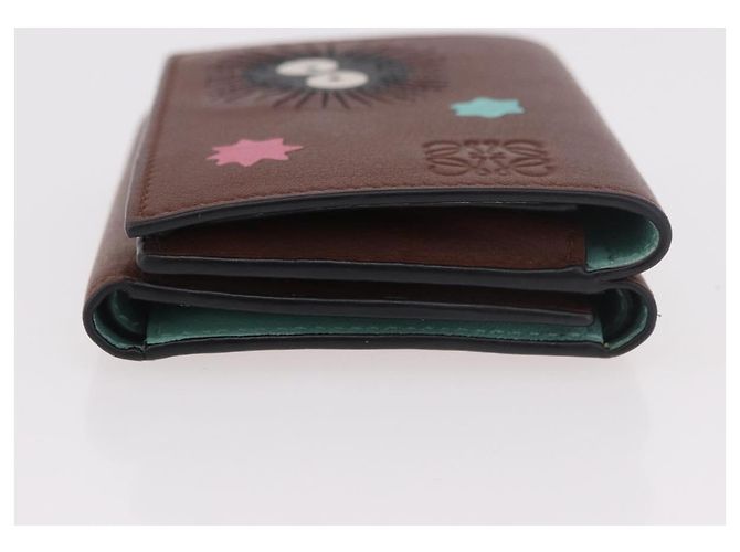 Cartera Compacta LOEWE Colaboración Studio Ghibli de Cuero Marrón Auth 184848SM Castaño Plata - vista 3