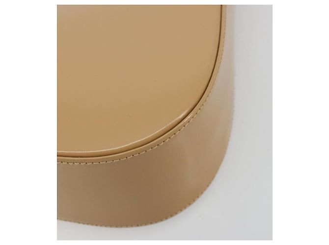 Borsa Salvatore Ferragamo Gancini in pelle vernice Beige Argento Auth BA13361A - vista 10