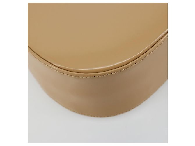 Borsa Salvatore Ferragamo Gancini in pelle vernice Beige Argento Auth BA13361A - vista 11