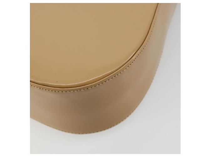 Borsa Salvatore Ferragamo Gancini in pelle vernice Beige Argento Auth BA13361A - vista 12
