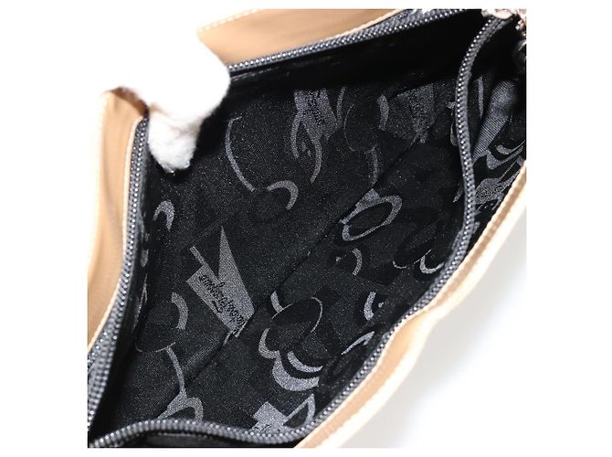 Borsa Salvatore Ferragamo Gancini in pelle vernice Beige Argento Auth BA13361A - vista 22
