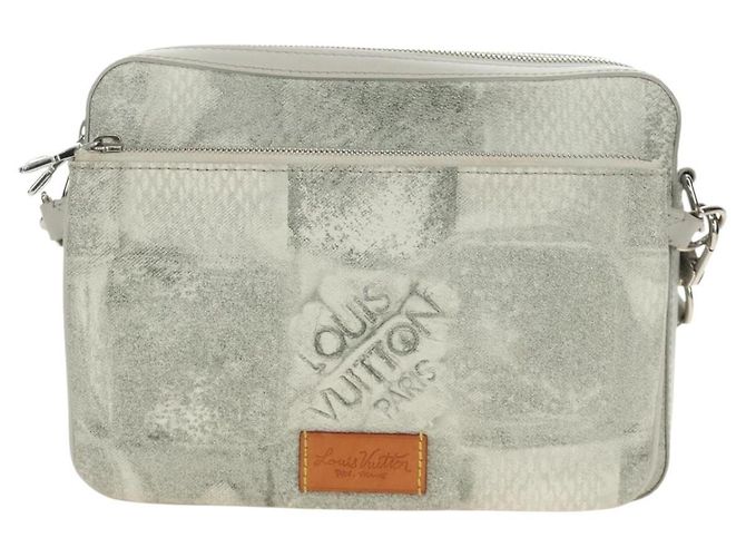 LOUIS VUITTON Damier Salt Trio Messenger Shoulder Bag White N50068 Auth 183100SM Bianco - vista 13