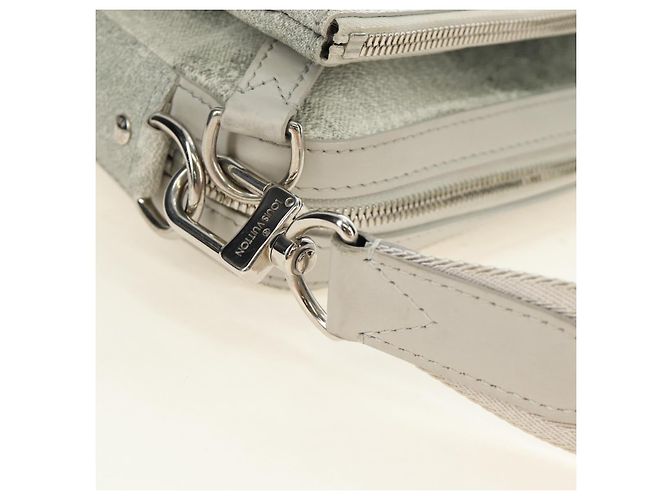 LOUIS VUITTON Damier Salt Trio Messenger Shoulder Bag White N50068 Auth 183100SM Bianco - vista 16