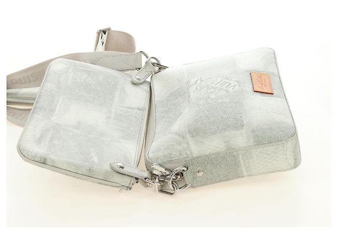 LOUIS VUITTON Damier Salt Trio Messenger Shoulder Bag White N50068 Auth 183100SM Bianco - vista 9