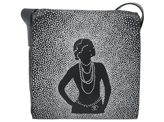 CHANEL Schultertasche aus Lammleder Schwarz mit silbernem CC Authentisch 184867SAM - Ansicht 13