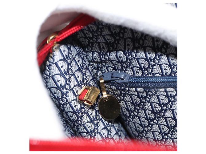 Borsa a tracolla Christian Dior in pelle rossa e oro Auth ep14679 Rosso D'oro - vista 19