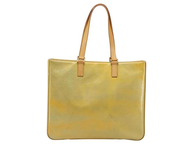 LOUIS VUITTON Monogram Vernis Columbus Tote Bag Gris M91028 LV Auth 184777 Grigio - vista 13