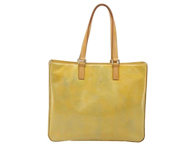 LOUIS VUITTON Monogram Vernis Columbus Tote Bag Gris M91028 LV Auth 184777 Grigio - vista 2