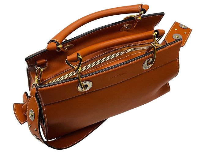 Borsa Tote Shadow in pelle Altuzarra Marrone chiaro / Cognac - vista 5