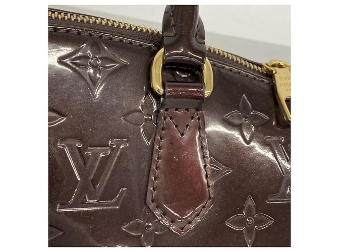 Borsa Louis Vuitton Vernis Sherwood PM Bordò - vista 10
