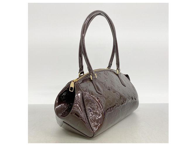 Borsa Louis Vuitton Vernis Sherwood PM Bordò - vista 2