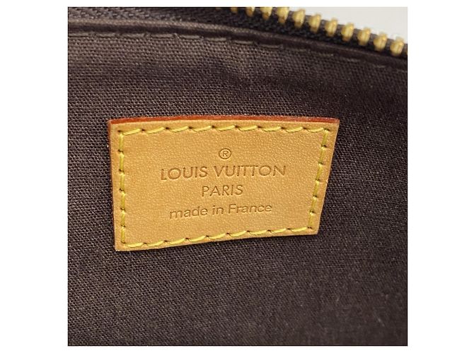 Borsa Louis Vuitton Vernis Sherwood PM Bordò - vista 5