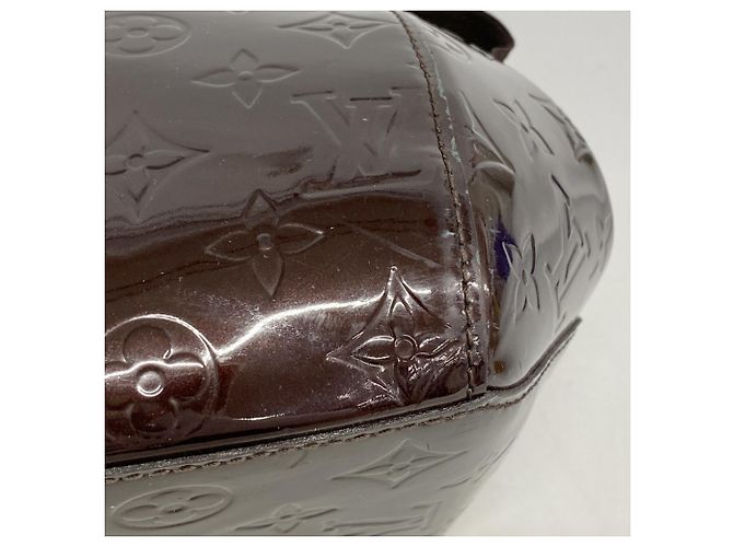 Borsa Louis Vuitton Vernis Sherwood PM Bordò - vista 7