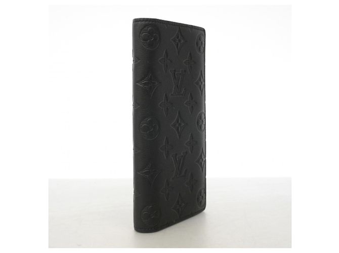 Portafoglio lungo Brazza Monogram Shadow Louis Vuitton Nero - vista 2
