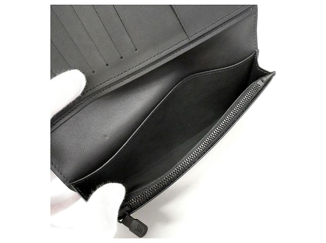 Portafoglio lungo Brazza Monogram Shadow Louis Vuitton Nero - vista 7