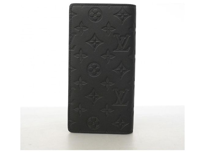Portafoglio lungo Brazza Monogram Shadow Louis Vuitton Nero - vista 8