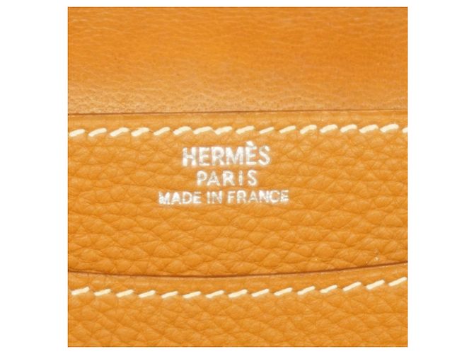Hermès Tarjetero Dogon Hermes Dorado - vista 4