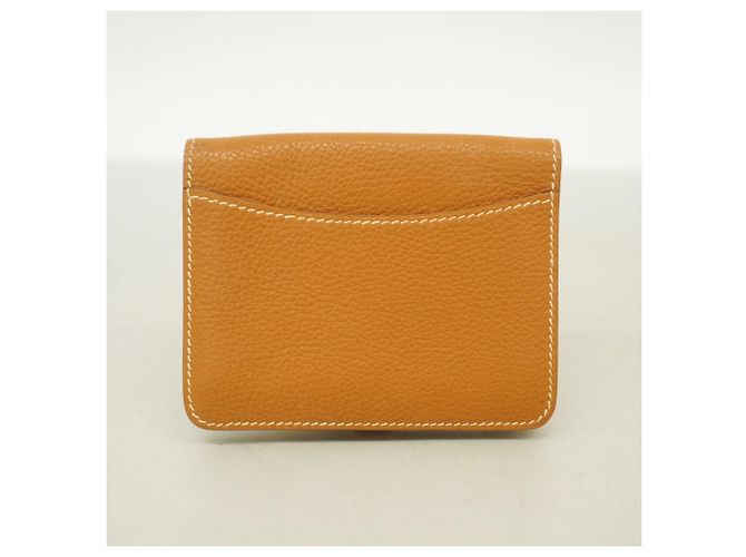 Hermès Tarjetero Dogon Hermes Dorado - vista 9