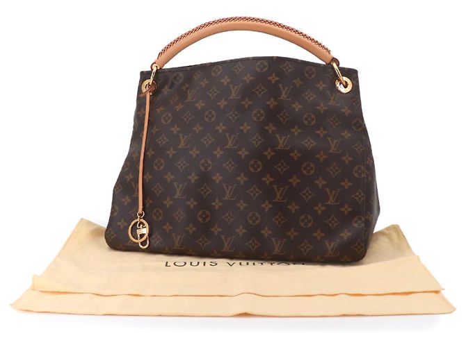 Borsa a Spalla Louis Vuitton Artsy MM Monogram Marrone Monogramma - vista 2