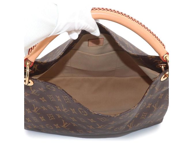Borsa a Spalla Louis Vuitton Artsy MM Monogram Marrone Monogramma - vista 7