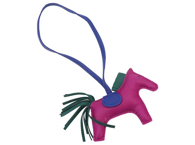 Hermès Charm per borsa Hermes Rodeo PM Blu Porpora - vista 2