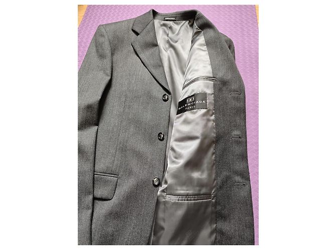 Fato Balenciaga em Lã de Tasmânia Cinzento - vista 6