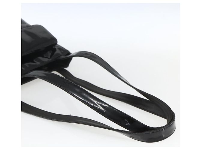 Chanel Vintage Flap Lackleder Schwarz - Ansicht 7