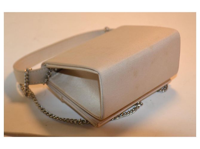 Pochette Guy Laroche in tessuto color champagne Beige - vista 6