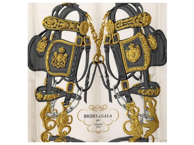 Sciarpa Carré 90 BRIDES de GALA Hermès Rosa - vista 3
