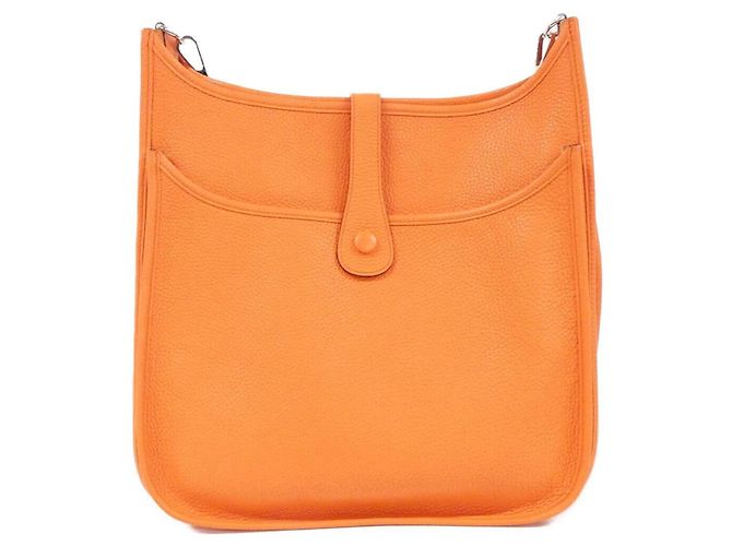 Hermès Borsa a tracolla Hermes Evelyne 3 GM Arancione - vista 2